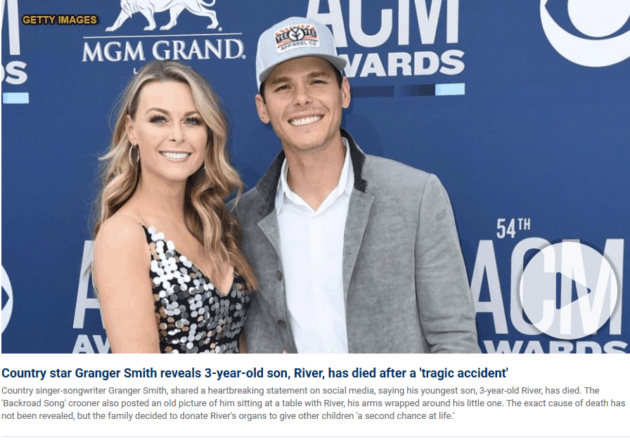 Granger Smith's son accidentally drowns