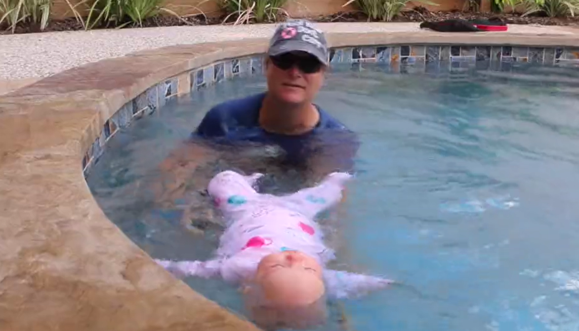 Baby Swimming Lessons Go Smoothly